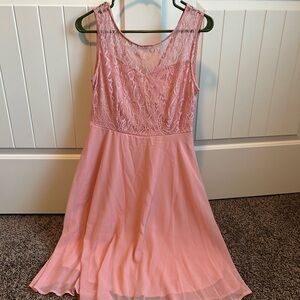 Pink Lace Sleeveless Dress new never worn